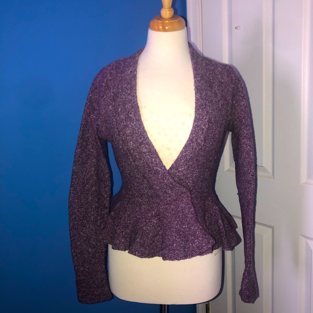 Victoria’s Secret peplum Boucle cardigan